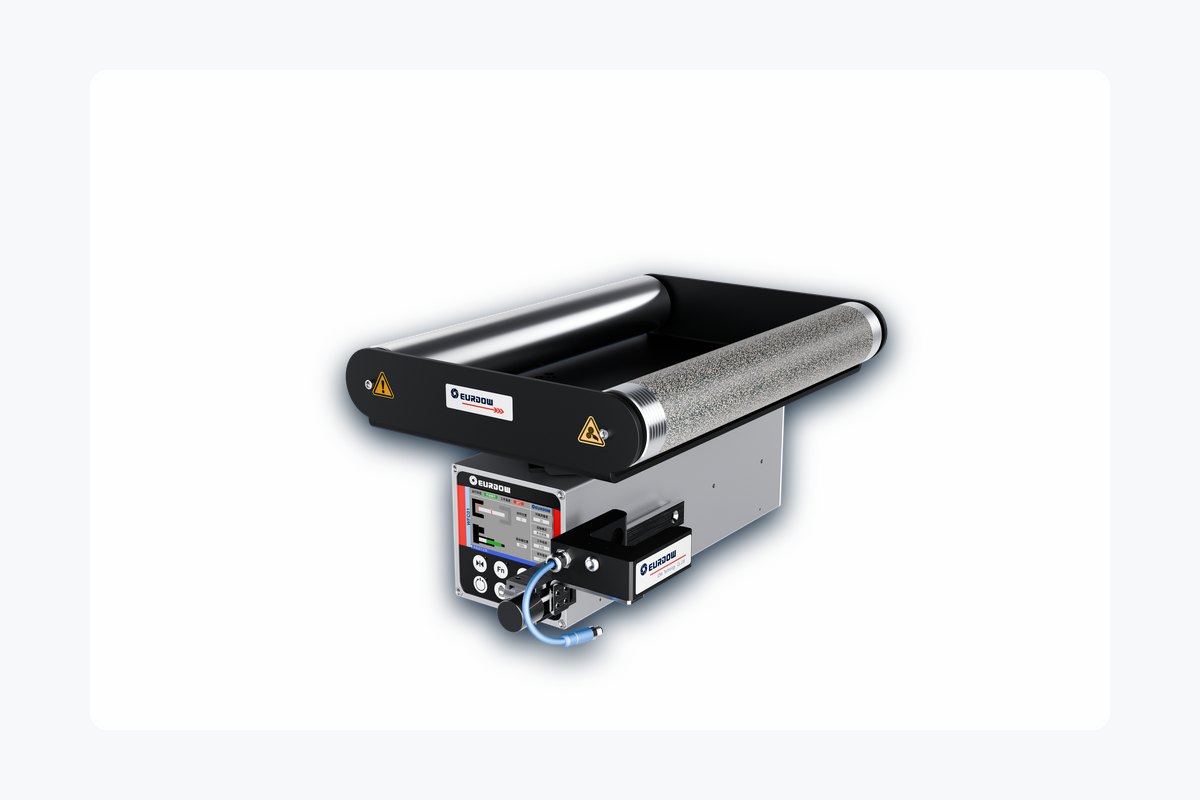 Integrated web guiding frame for label printing machine