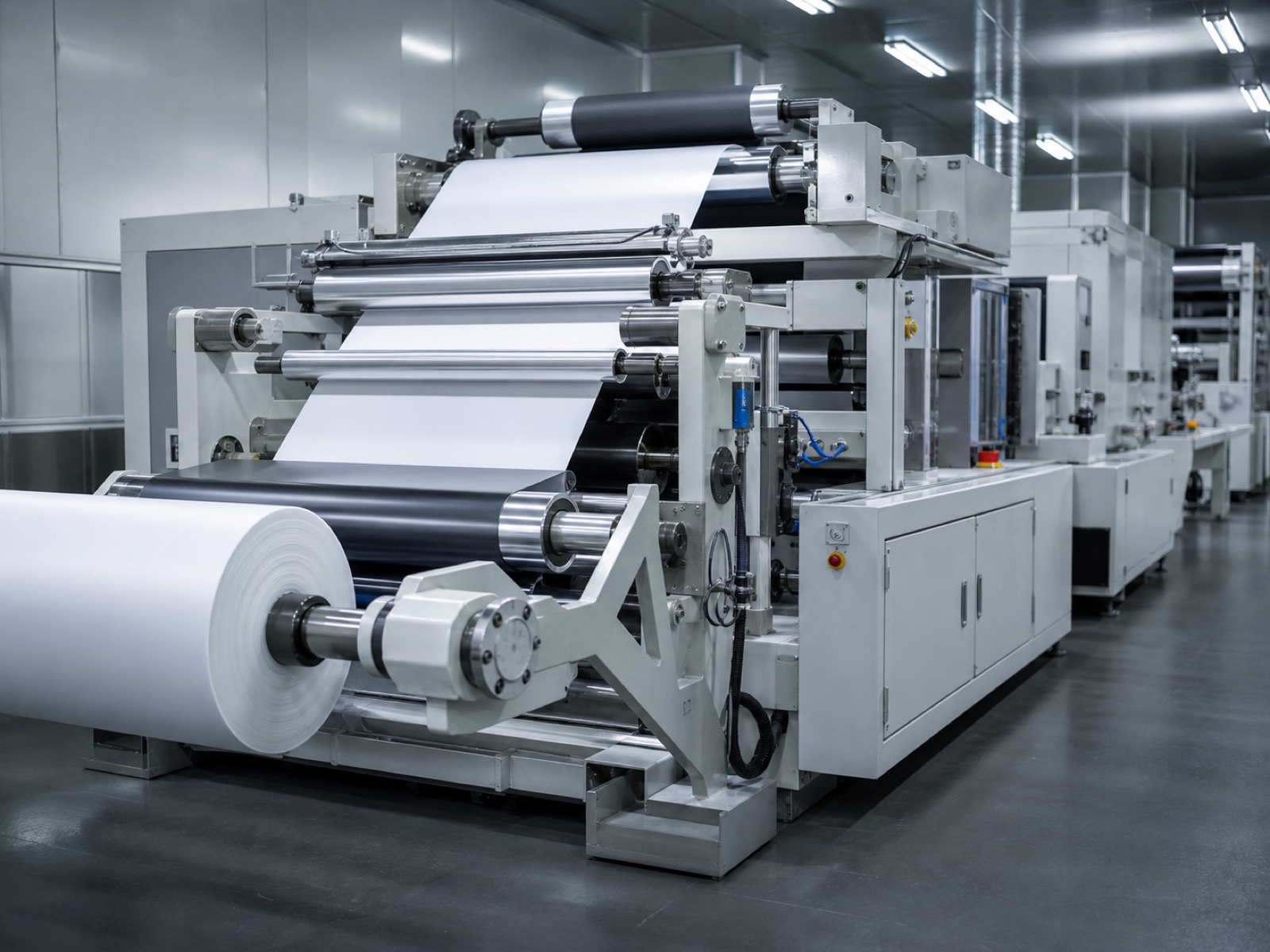 Lithium battery web handling equipment
